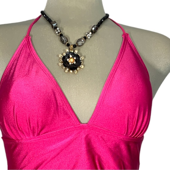 Christine Maternity Pink swim suite One Piece Size 10/12 - Picture 5 of 8